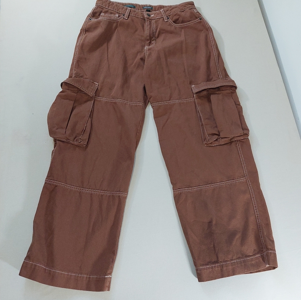 Wild Fable Women's Brown Wide Leg Cargo Pants